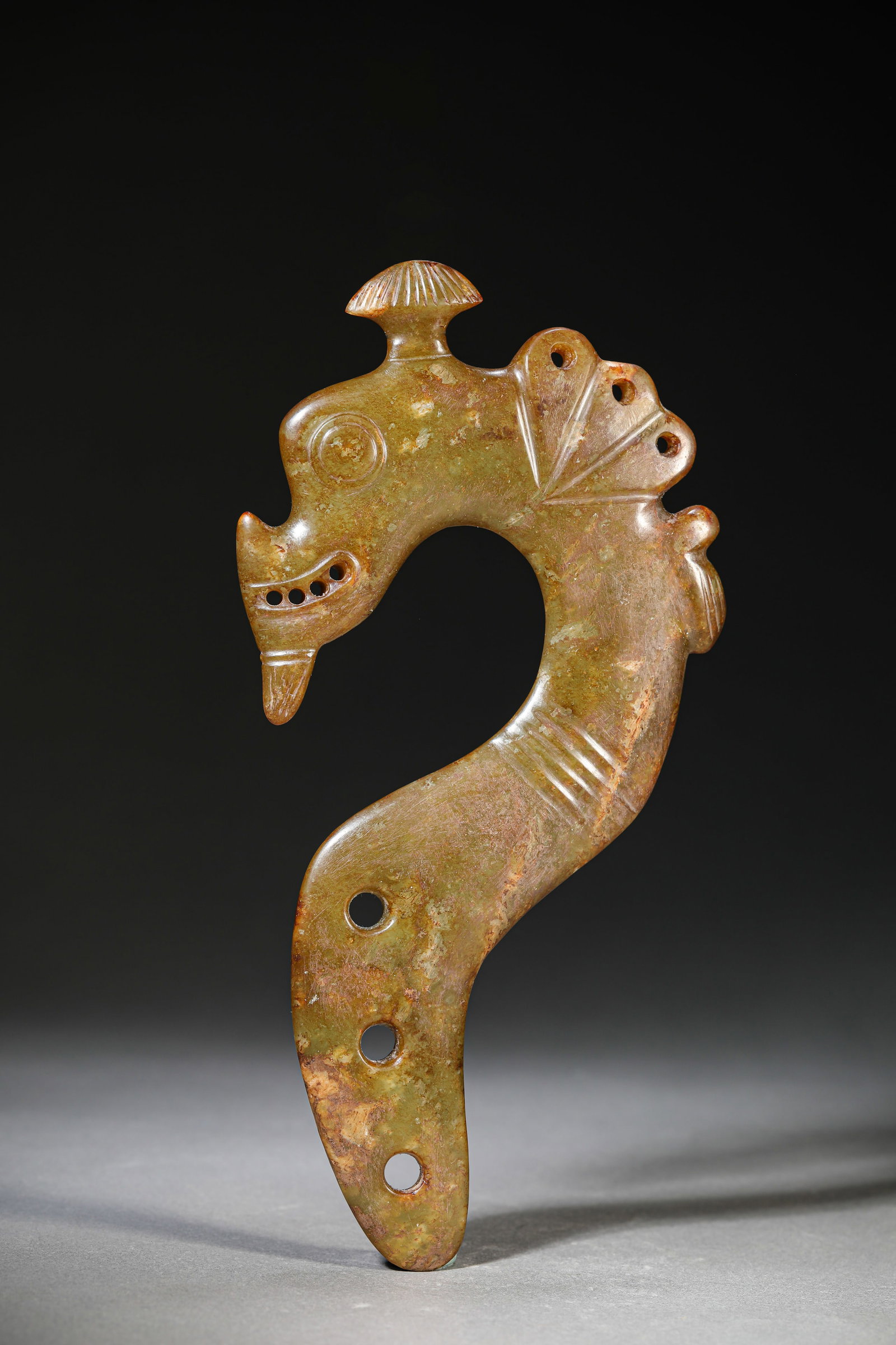 A Jade Ornament: A Jade Ornament (11.2 x 22.7cm)