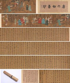 Tang Yin (1470-1524), attributed to, Elegant Gathering in the Apricot Garden Handscroll