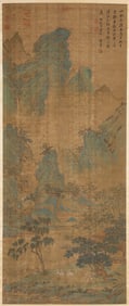 Dong Qichang (1555-1636), attributed to, Landscape with Figures