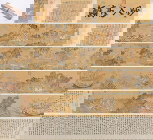 Ding Guanpeng (act. 18th century), attributed to, Copy of Gu Kaizhi's 'Goddess of the Luo River'