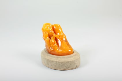 A TIANHUANG STONE BAMBOO SEAL