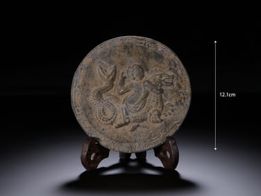 Stone Carved Character and Beast Pattern Roof Tile