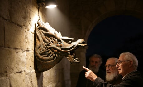 Nan Wood Carved Dragon Shape Figure