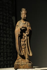 Wood Carved Character Shape Figure