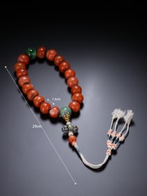 Agate Eighteen Praying Bead Bracelet