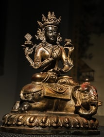 Bronze Samantabhadra Figure