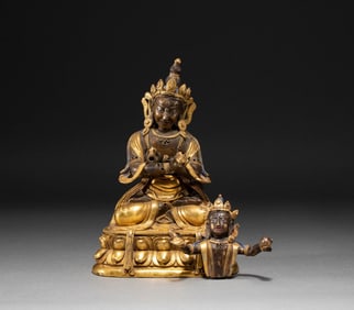 Gilt Bronze GuanYin Figure