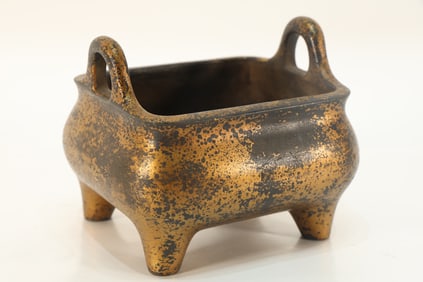 Gilt Bronze Double Ears Incense Burner