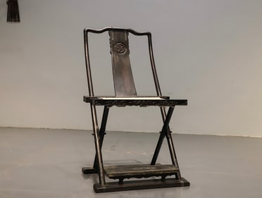 Red Sandalwood Carved Chi Dragon Pattern Chair