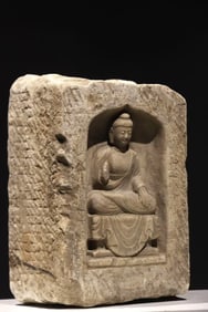 Stone Amitabha Figure