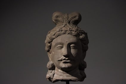 Stone Gandhara Figure