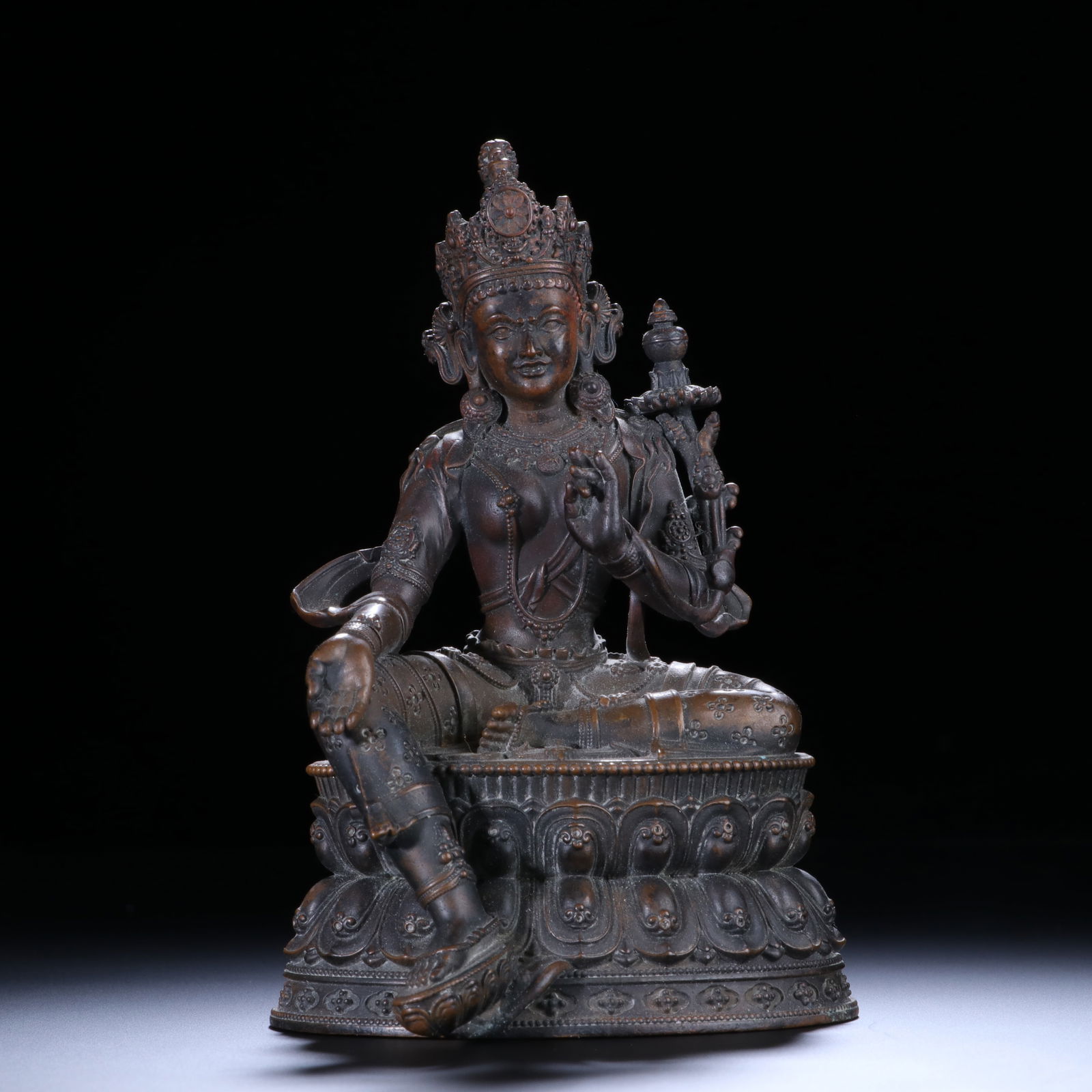 Bronze GuanYin Figure - 3