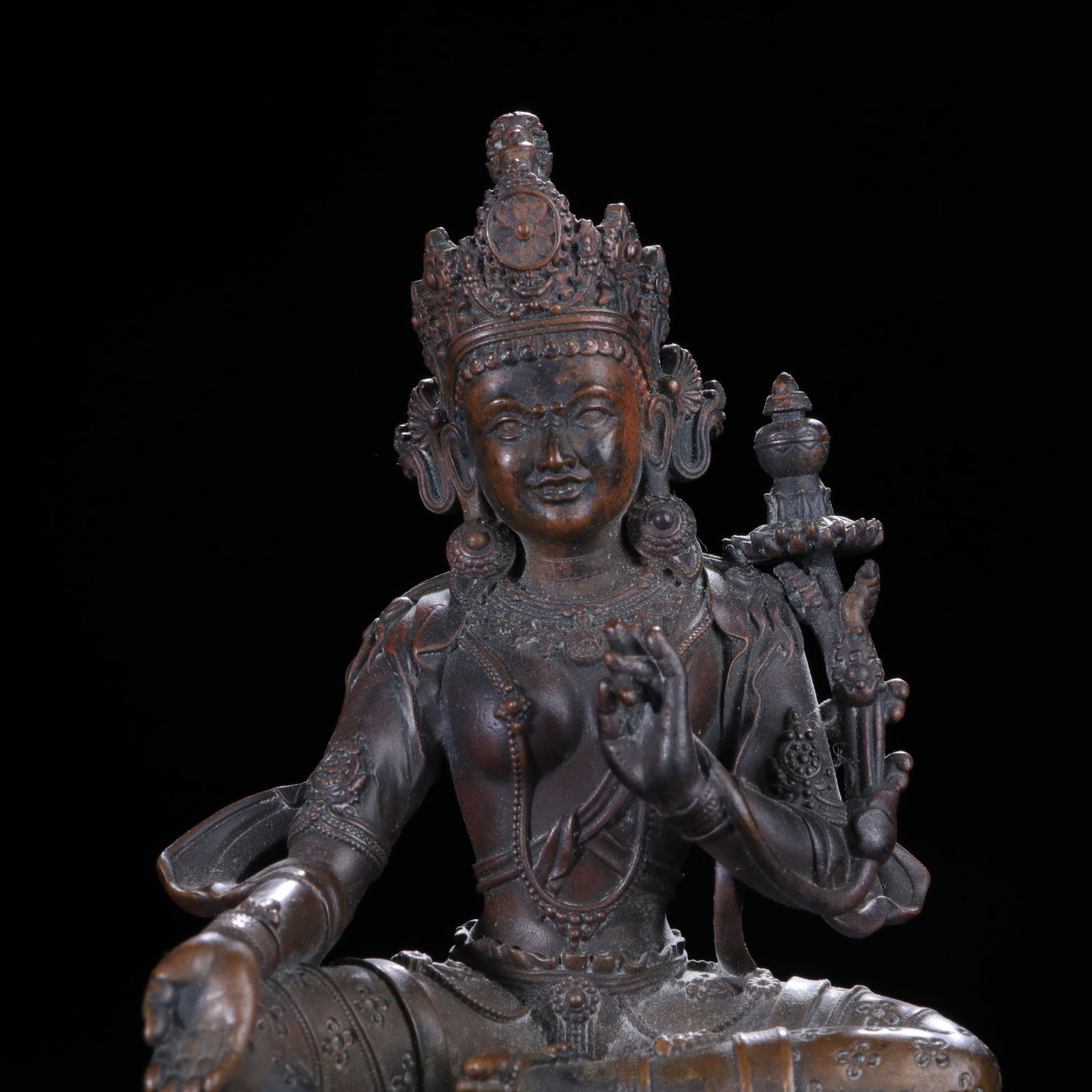 Bronze GuanYin Figure - 4