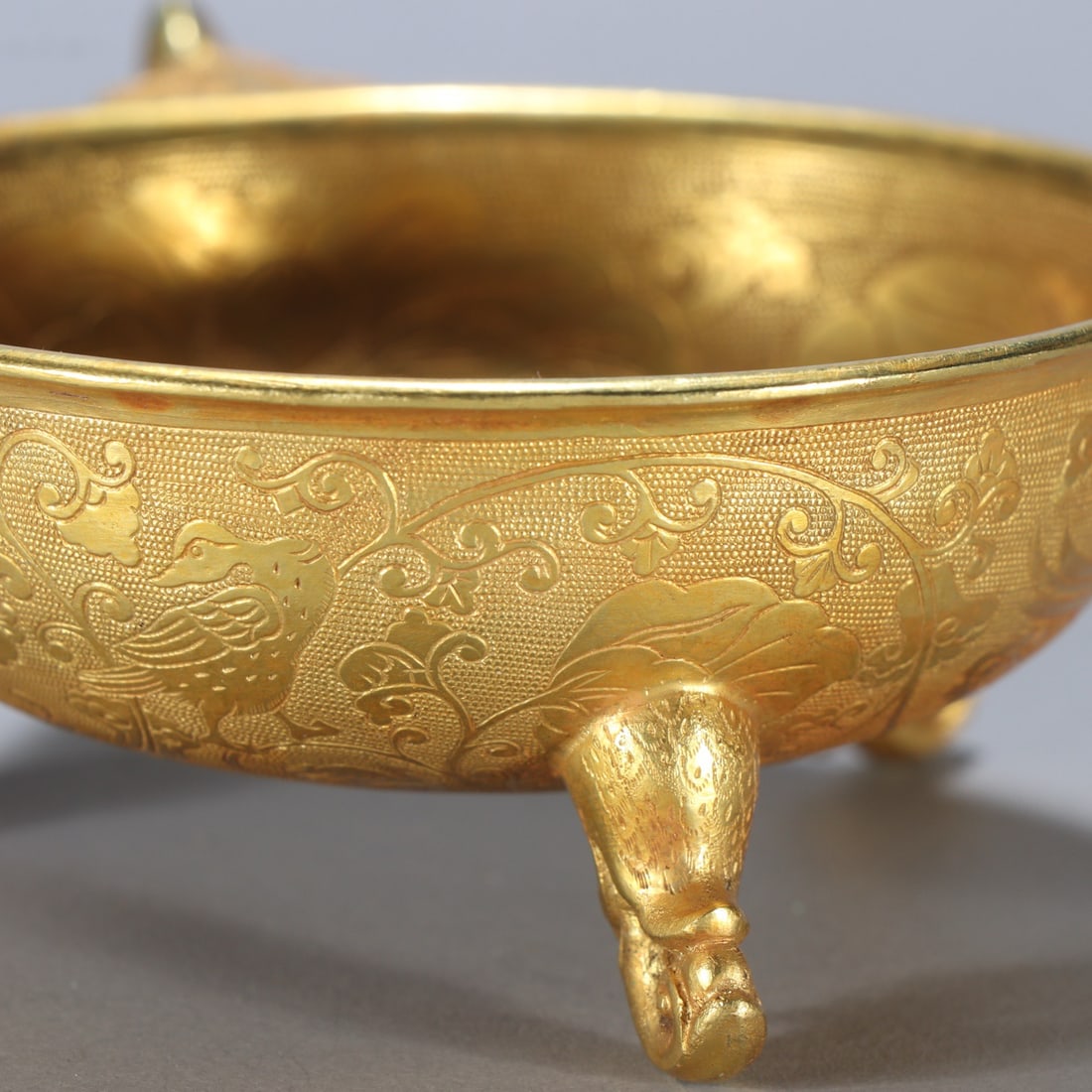 Gilt Bronze Carved Flower Pattern Cup - 6
