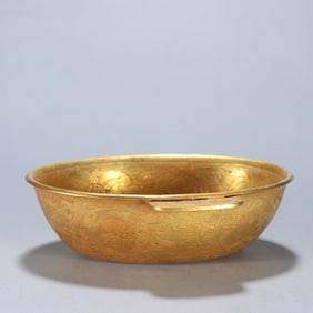 Gilt Bronze Carved Flower Pattern Cup