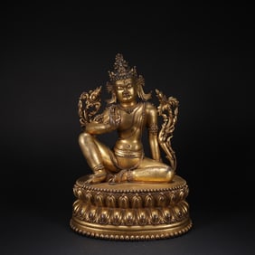 Gilt Bronze Avalokitesvara Figure