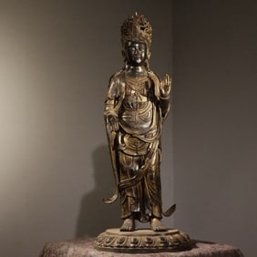 Gilt Bronze GuanYin Figure