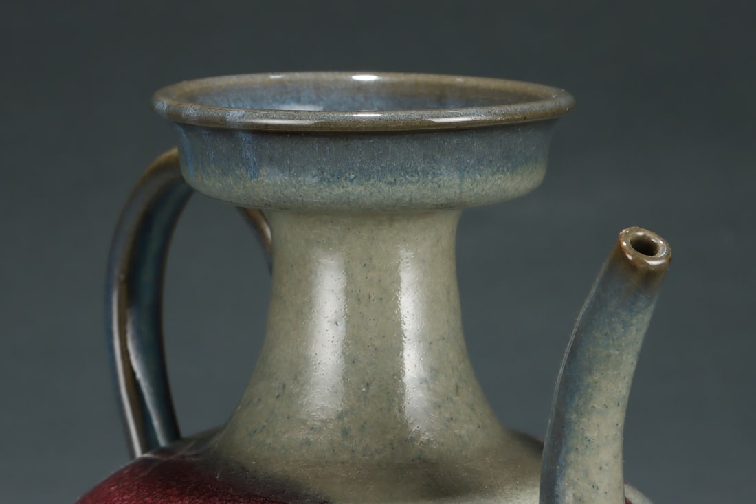 Jun Ware Porcelain Pot - 4