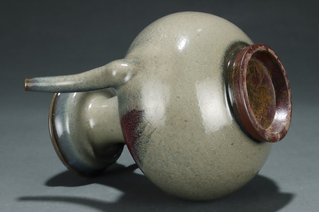 Jun Ware Porcelain Pot - 8