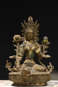 Gilt Bronze Padmapani Figure