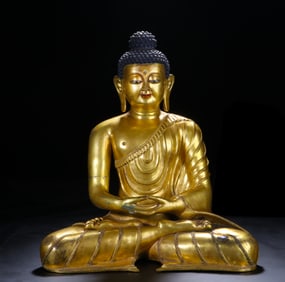 Gilt Bronze Sakyamuni Figure
