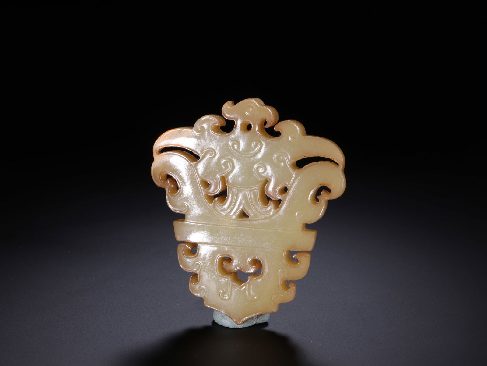 Jade Carved Bird Pattern Bi - 2