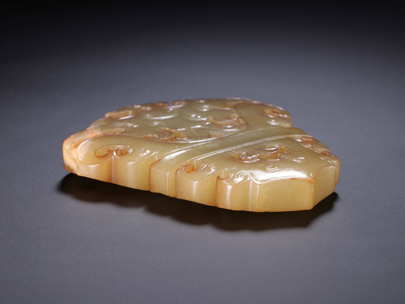 Jade Carved Bird Pattern Bi - 6