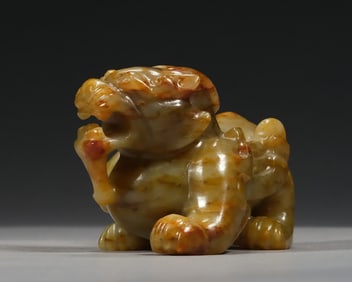 Jade Carved Beast Shape Ornament