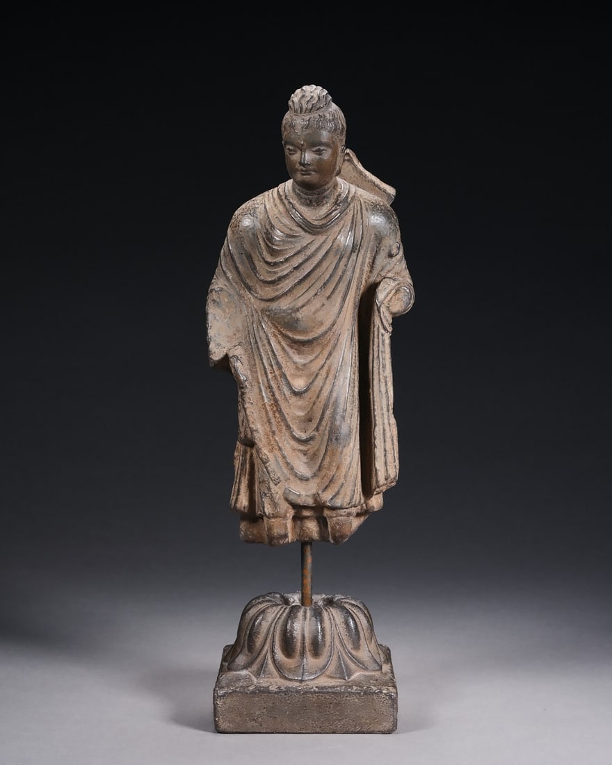 Stone Gandhara Figure: Stone Gandhara Figure (24 x 11cm)