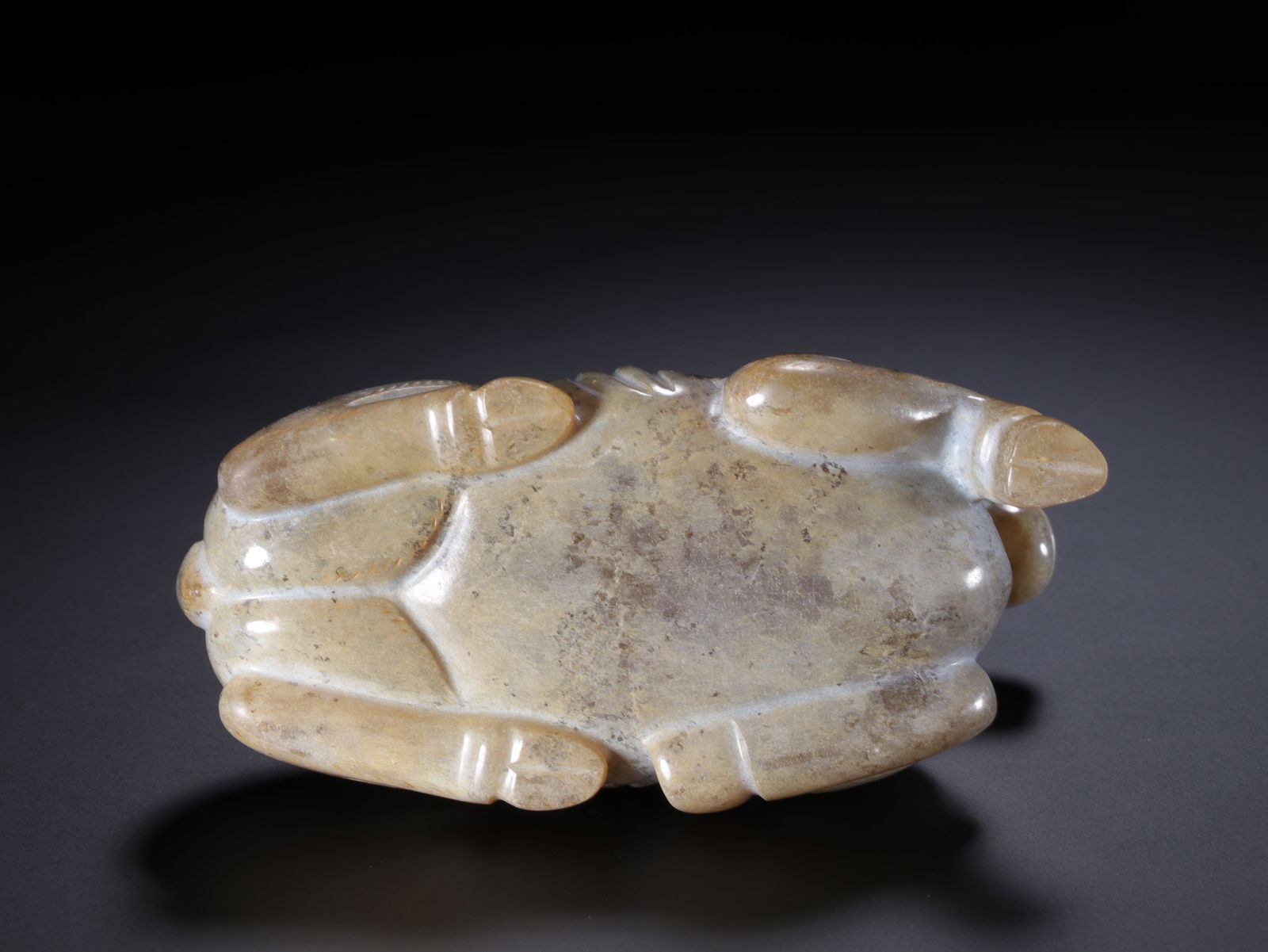 Jade Carved Ram Shape Figure - 9