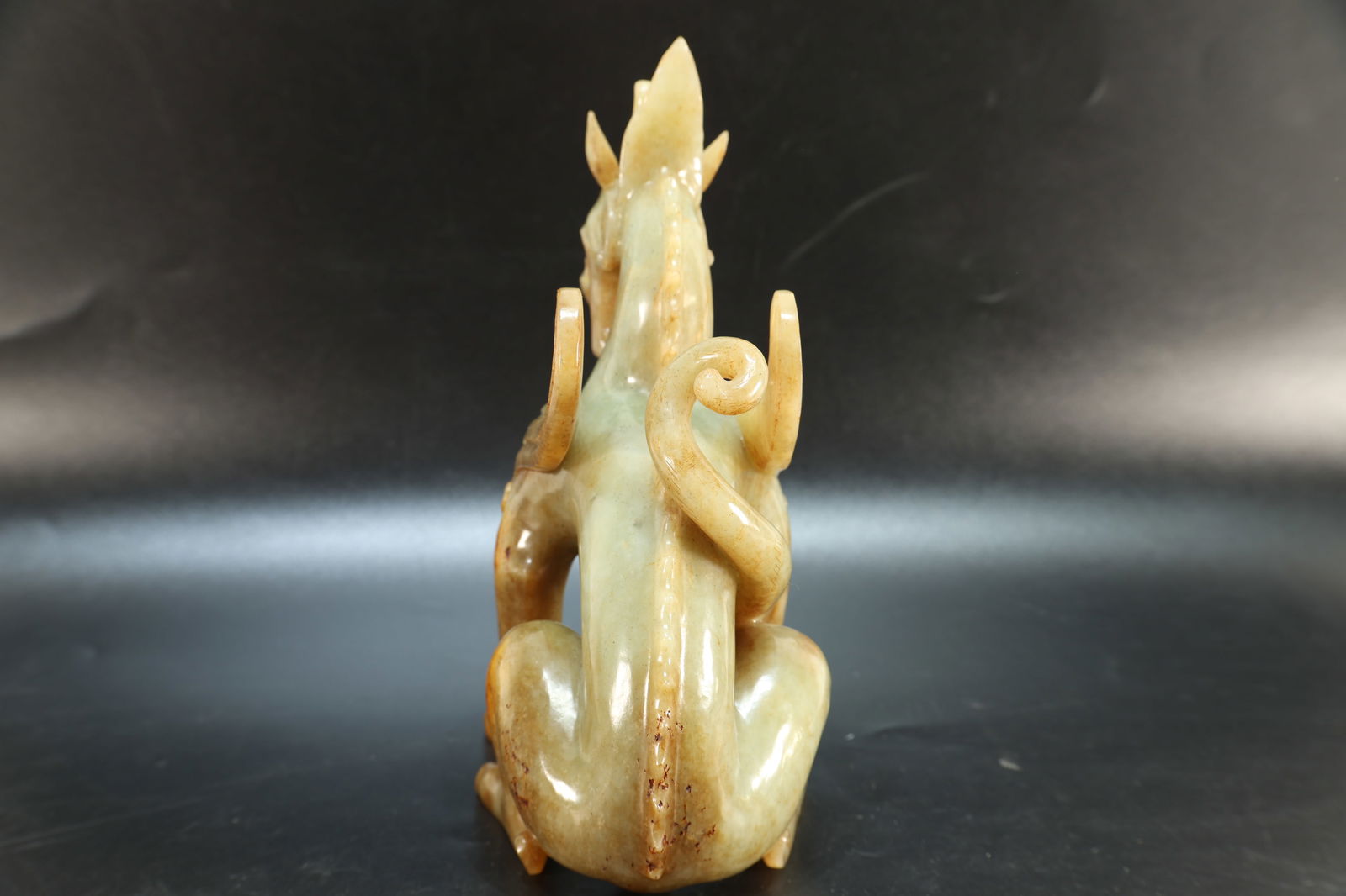 Jade Carved Dragon Shape Figure - 10