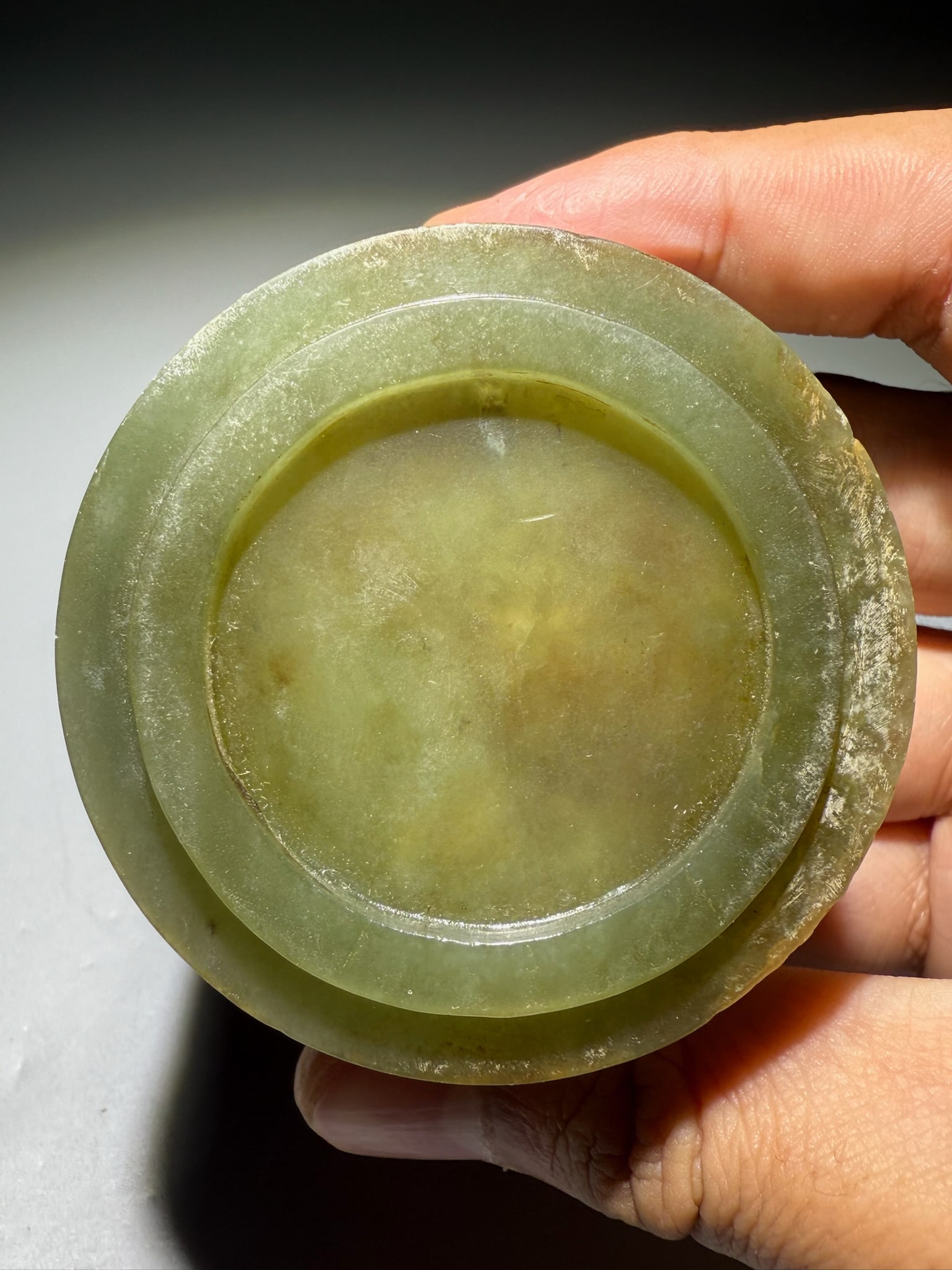 Jade Carved Bird and Cloud Pattern Lid Box - 3