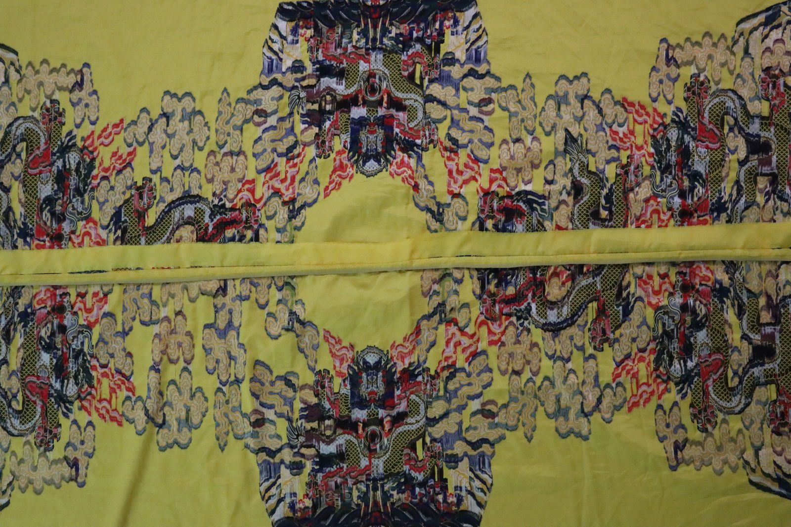 Silk Cloud and Dragon Pattern Embroidery Cloth - 13