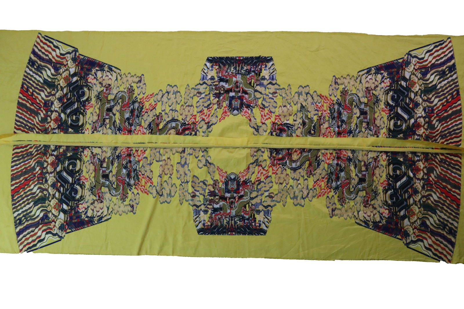 Silk Cloud and Dragon Pattern Embroidery Cloth - 17