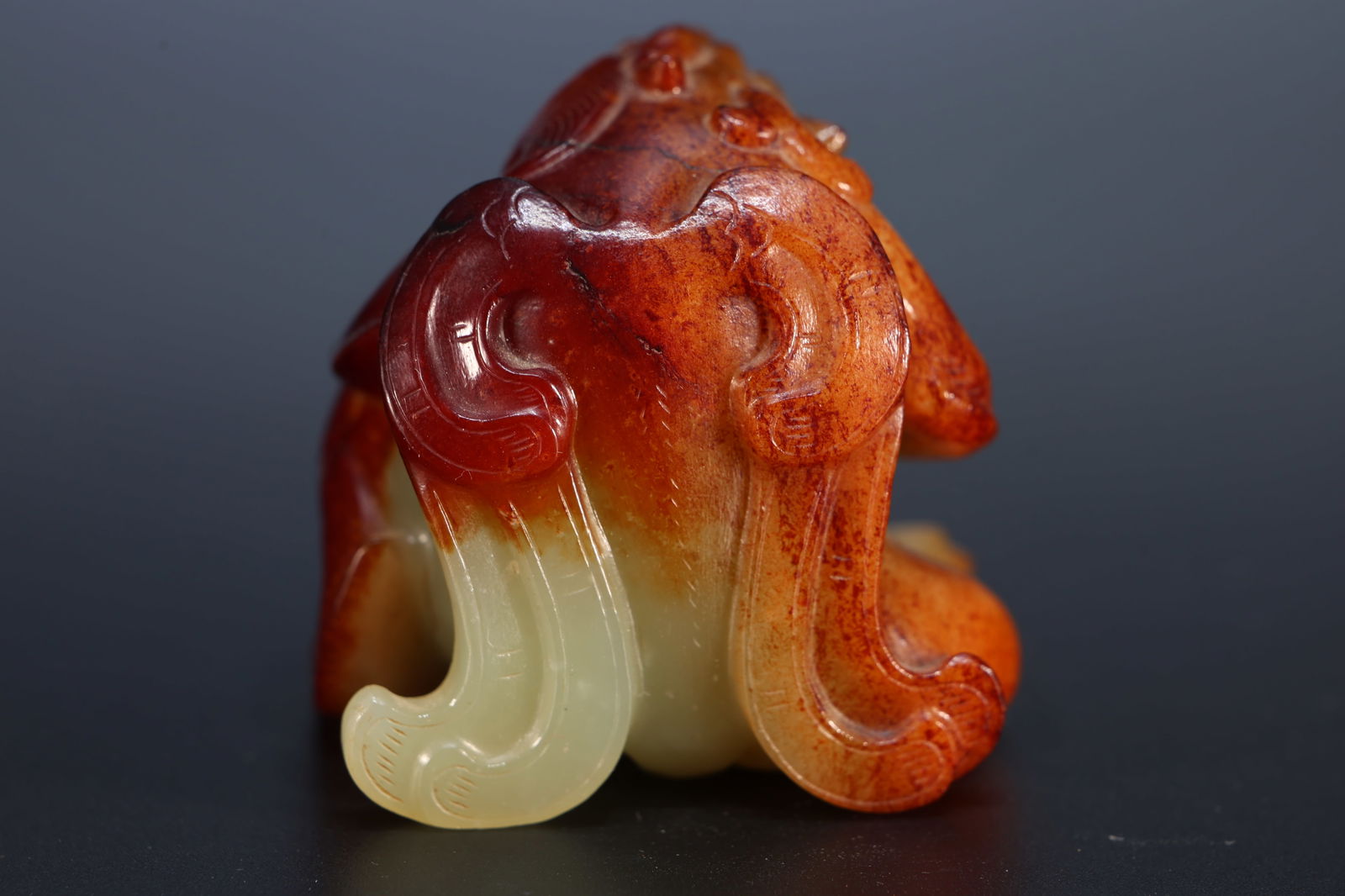 Jade Carved Bear Shape Ornament - 3