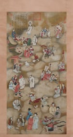 Chinese Drawing Buddha Story Painting,Gu Kaizhi Mark