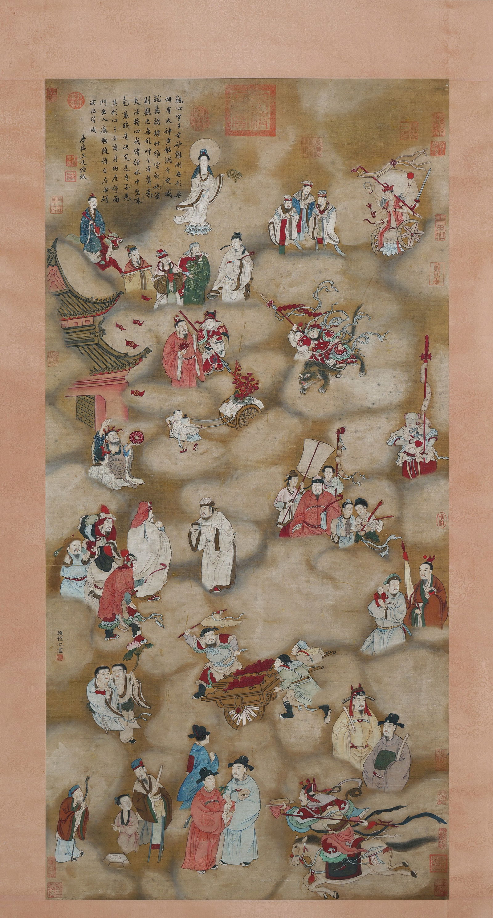 Chinese Drawing Buddha Story Painting,Gu Kaizhi Mark: Chinese Drawing Buddha Story Painting,Gu Kaizhi Mark (132 x 67cm)