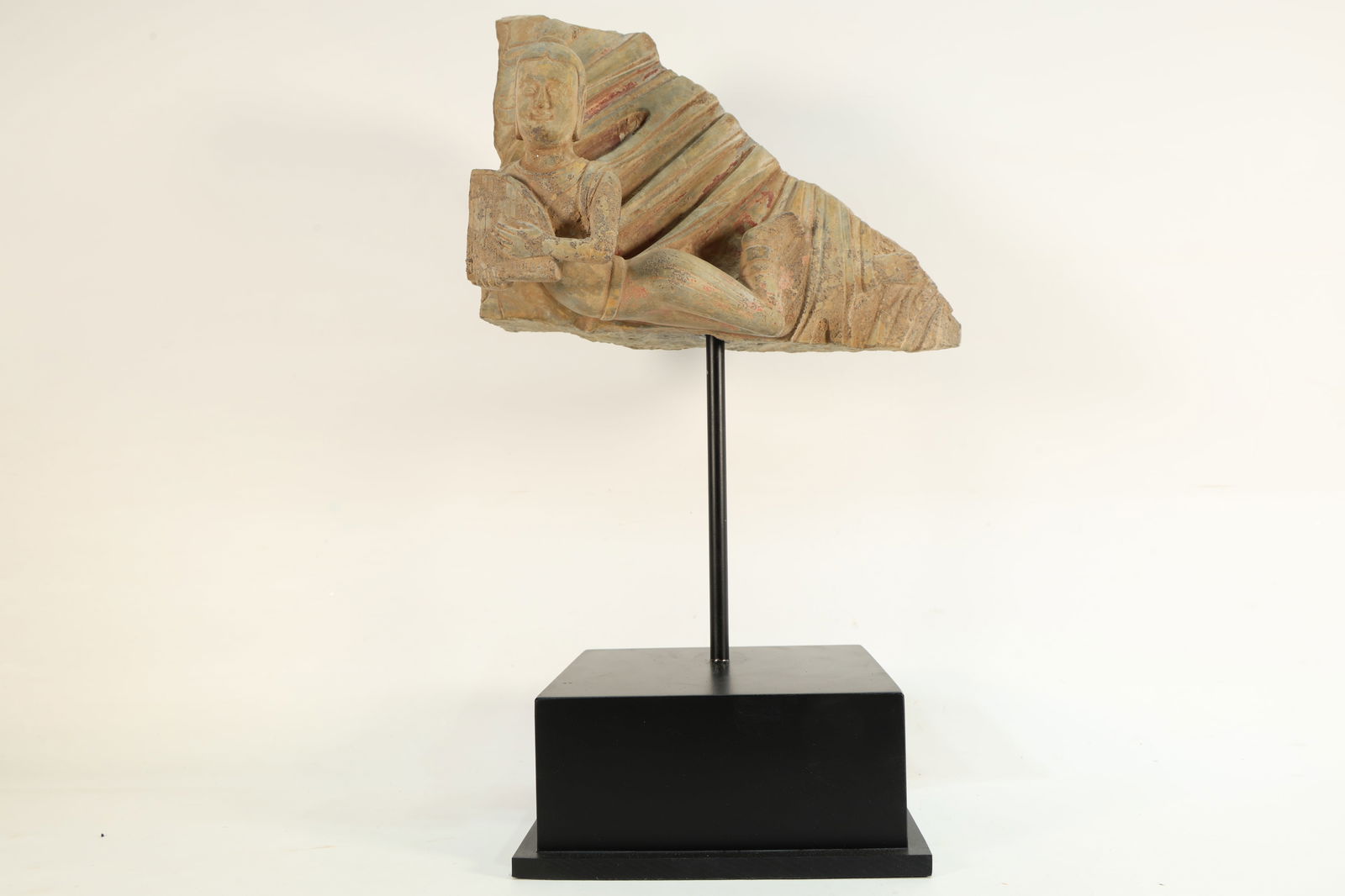 Stone Colour Painted Carved Flying Beauty Figure (1 of 10)