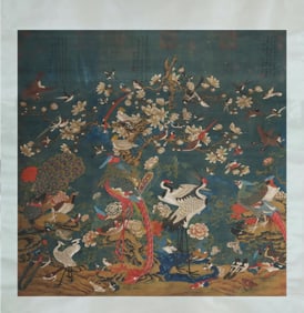 Chinese Drawing Flower and Bird Painting,Bian Jingzhao Mark