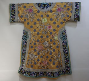 Silk Embroidery Flower Pattern Clothes