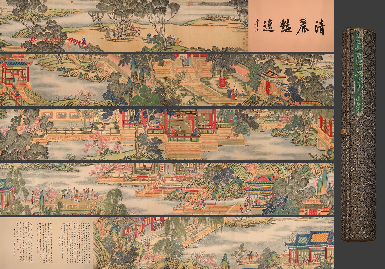 Chinese Drawing Landscape and Character Story Hand Scroll,Qiu Ying Mark (1 of 20)