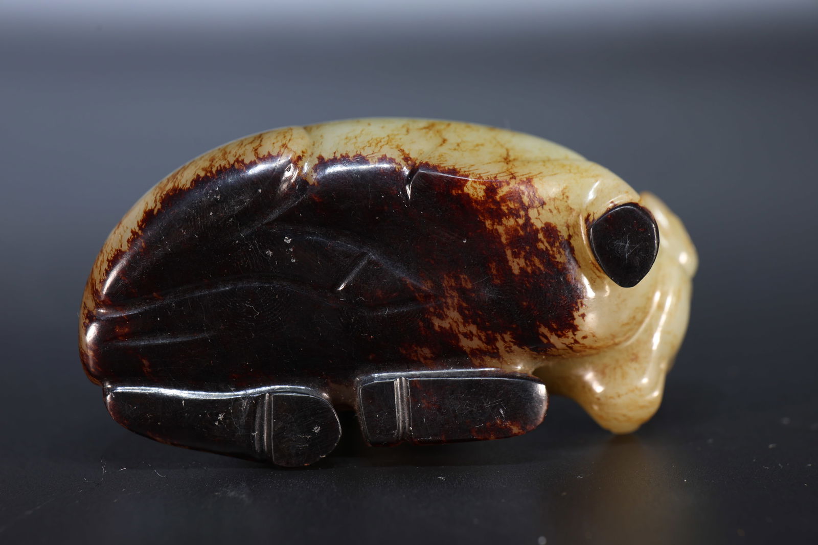 Jade Carved Ox Shape Ornament - 5