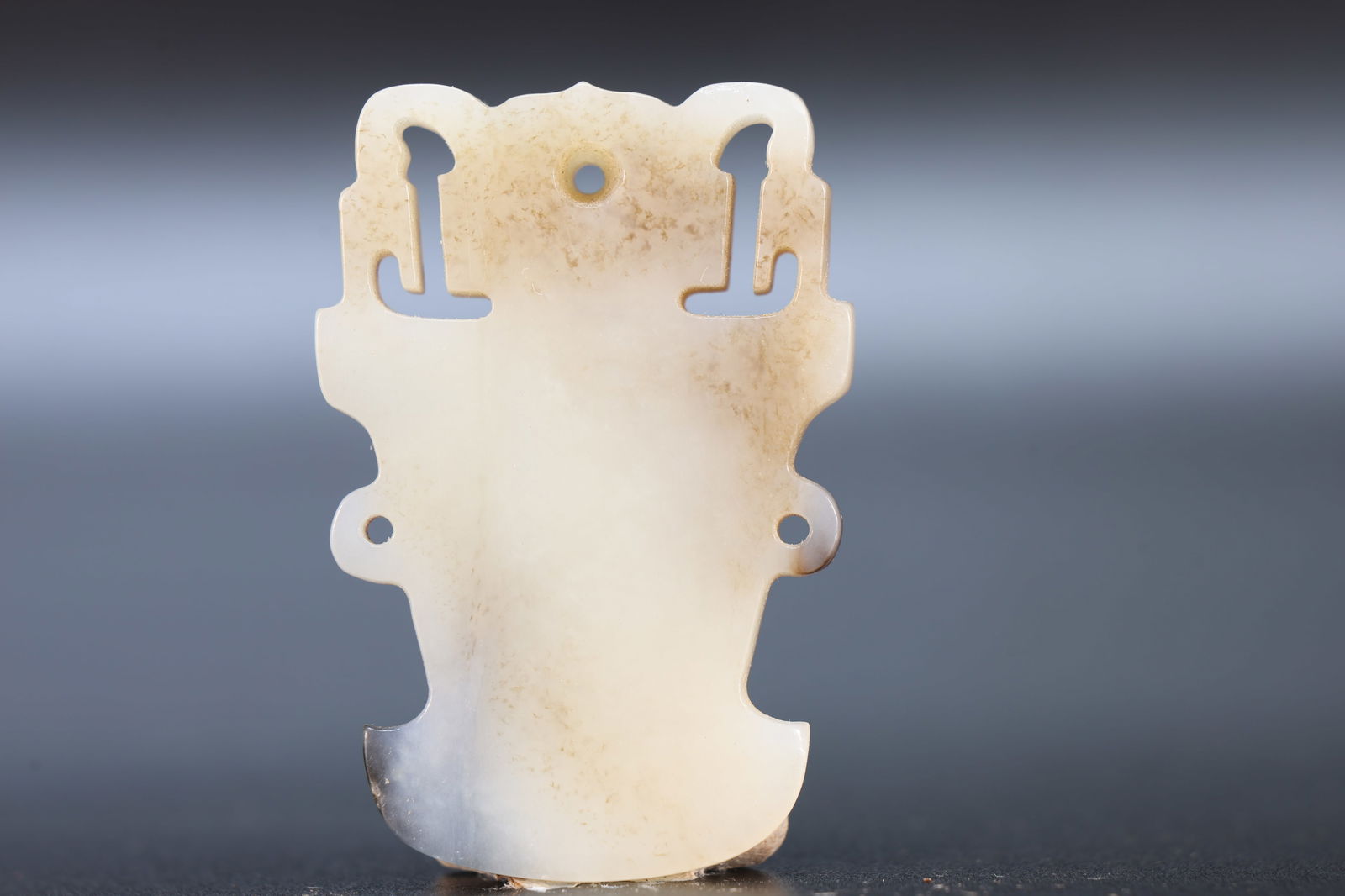 Jade Carved Beast Face Pattern Bi - 4