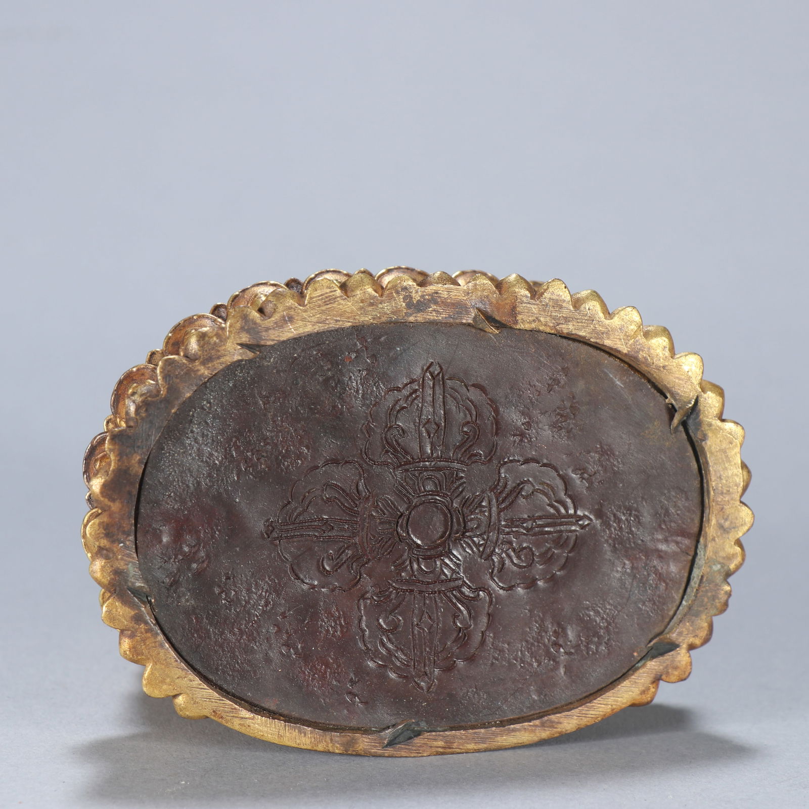 Gilt Bronze Dharmaraja Figure - 9