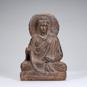 Stone Gandhara Figure