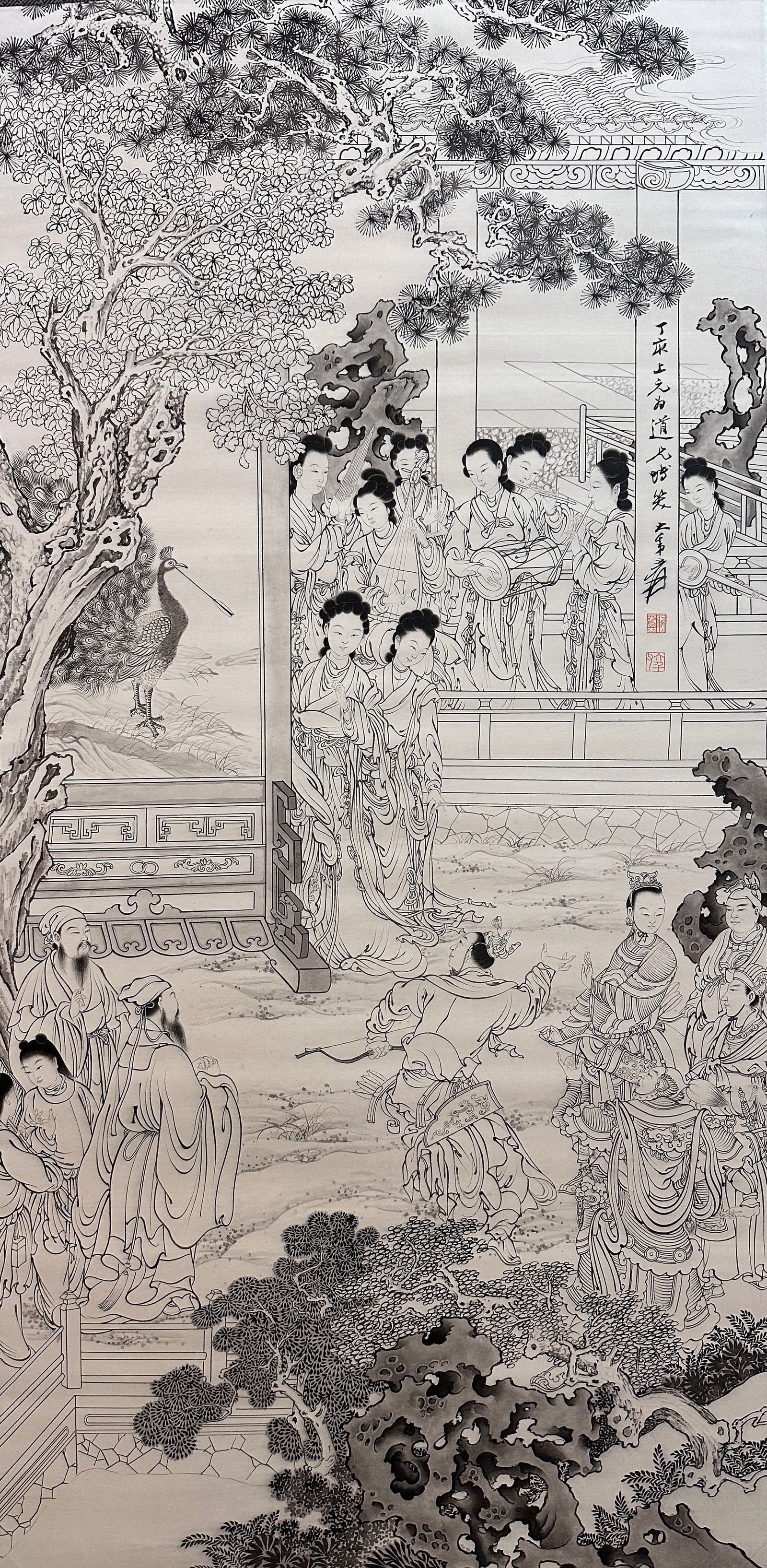 Chinese Drawing Character Story Painting,Zhang Daqian Mark: Chinese Drawing Character Story Painting,Zhang Daqian Mark (125 x 161cm)