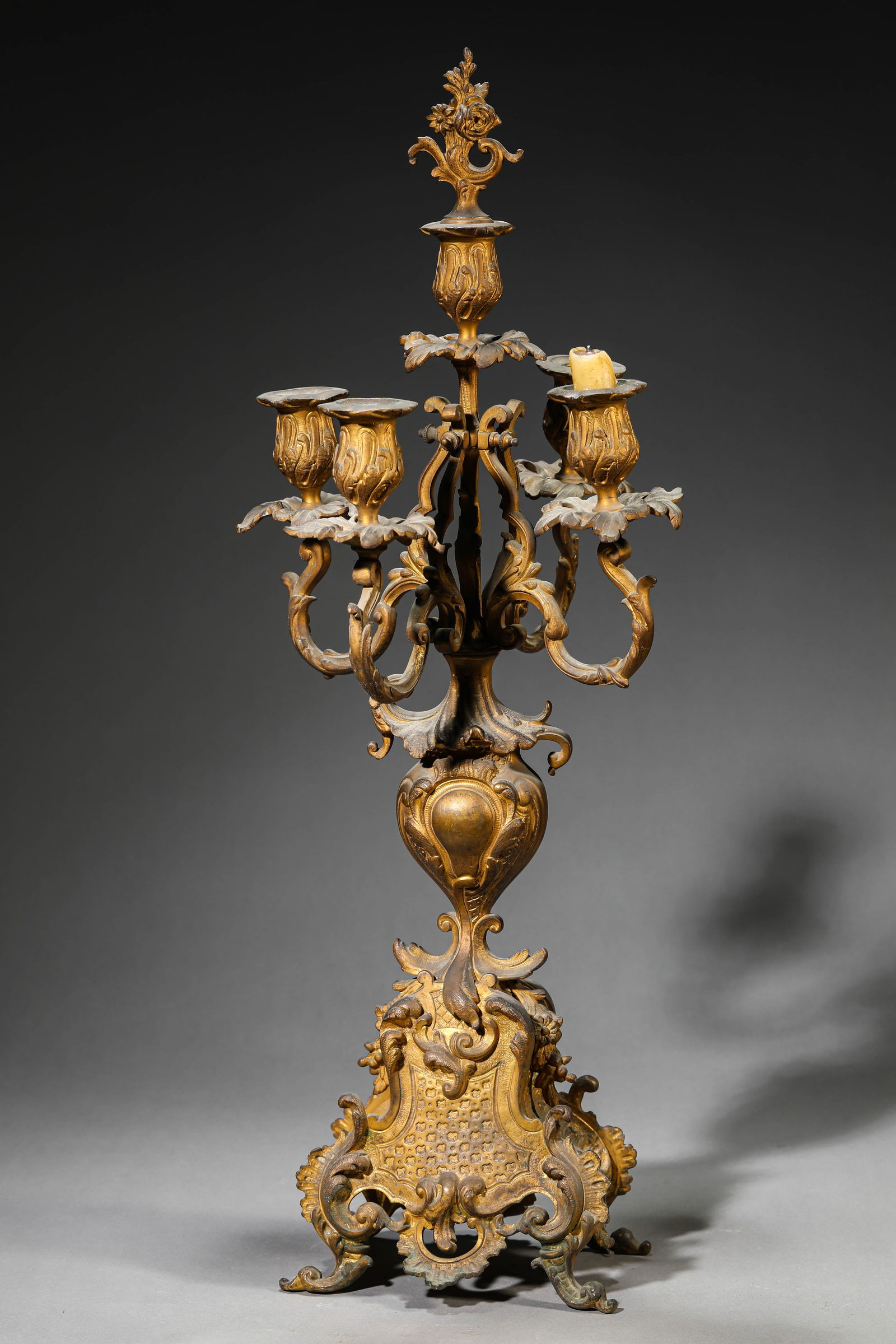 A Gilt-Bronze Candleholder - 10