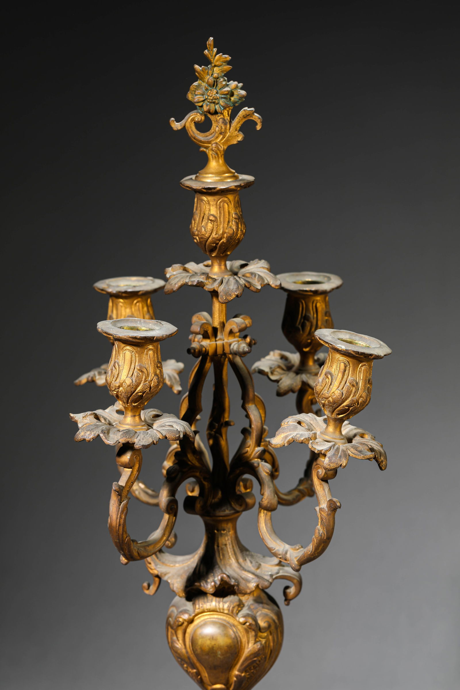 A Gilt-Bronze Candleholder - 2
