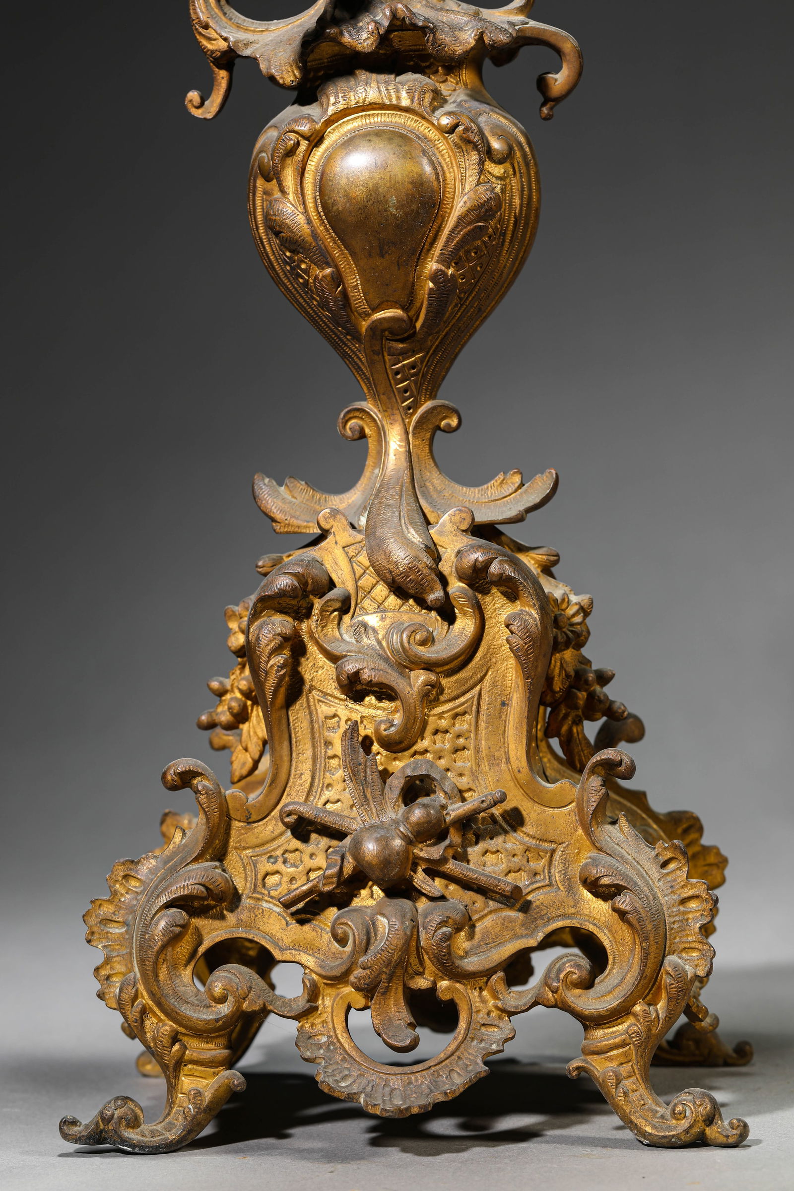 A Gilt-Bronze Candleholder - 4