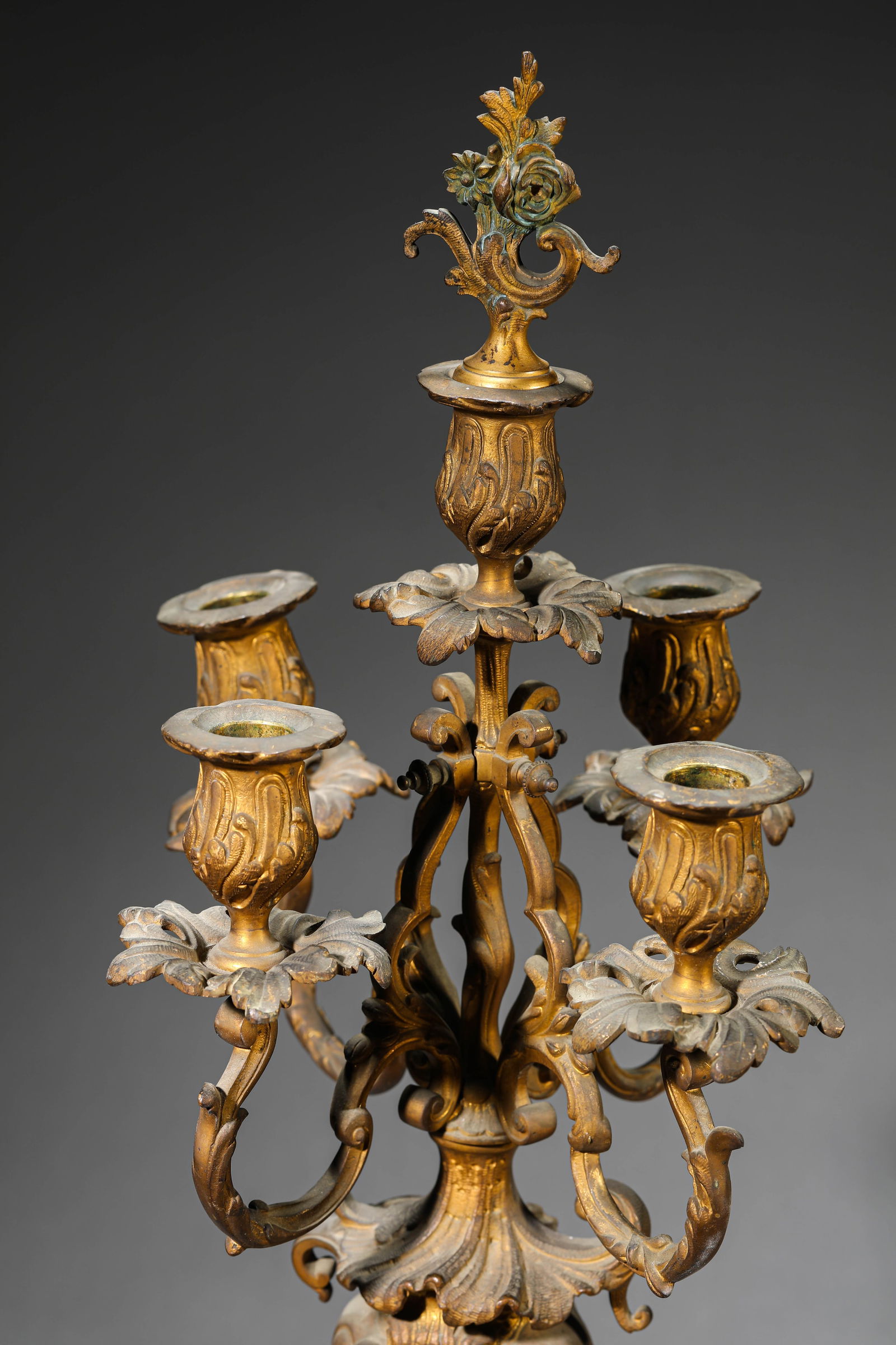 A Gilt-Bronze Candleholder - 5